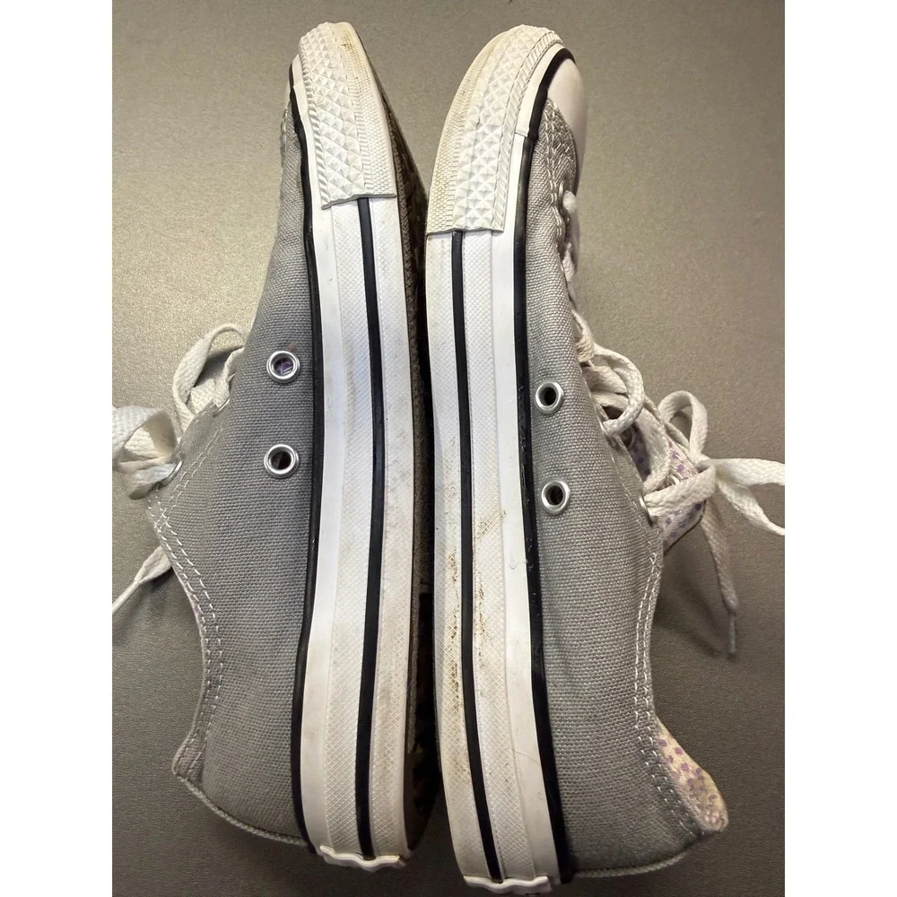 Converse Chuck Taylor All Star Low Top Grey Junior Shoes‎ 656869F Size 3